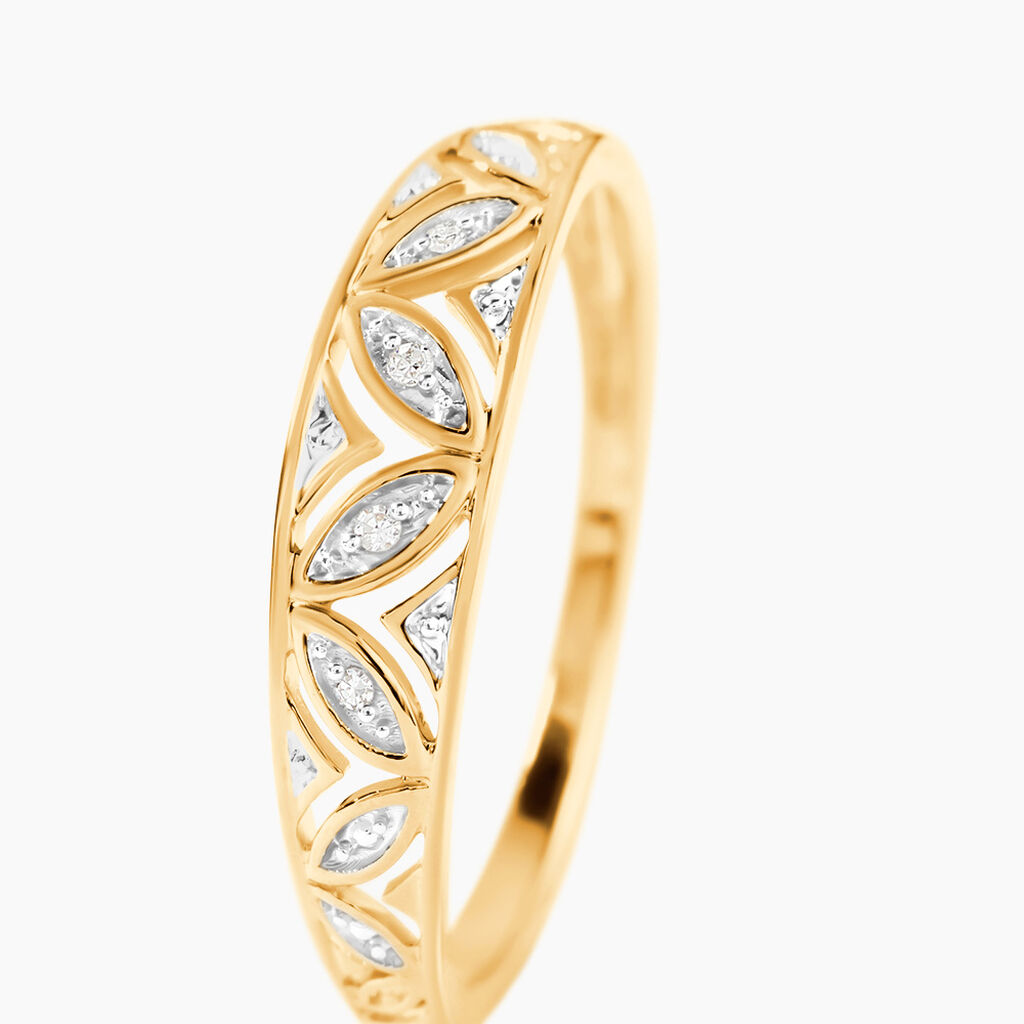 Bague Endre Or Jaune Diamant -  Femme | Histoire d&rsquo;Or
