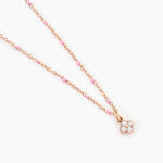 Collier Polka Argent Rose Oxyde De Zirconium - Colliers fantaisie Femme | Histoire d&rsquo;Or
