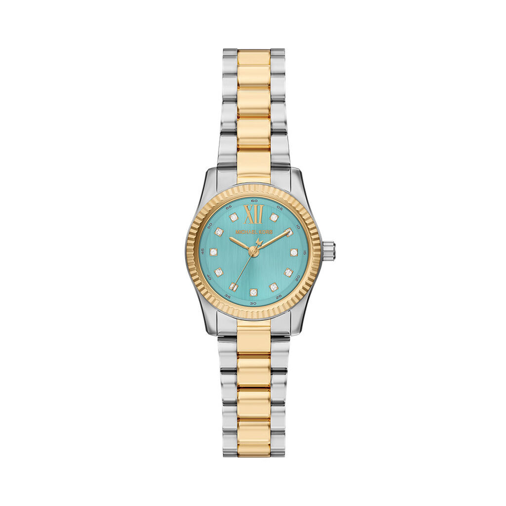 Montre Michael Kors Petite Lexington Turquoise - F&ecirc;te des m&egrave;res Femme | Histoire d&rsquo;Or