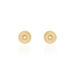 Boucles D'oreilles Puces Carmina Plaqué Or Jaune Oxyde De Zirconium - Boucles d'oreilles fantaisie Femme | Histoire d’Or
