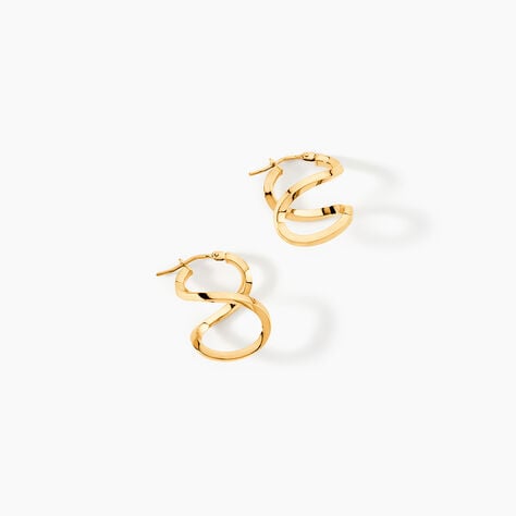 Cr&eacute;oles Helmine Or Jaune - Boucles d'oreilles cr&eacute;oles Femme | Histoire d&rsquo;Or
