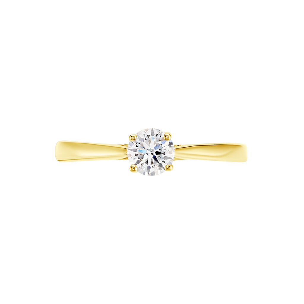Bague Solitaire Aphrodite Or Jaune Diamant - Bagues solitaires Femme | Histoire d’Or