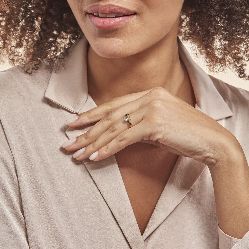 Bague Solitaire Arzula Or Jaune Topaze - Bagues solitaires Femme | Histoire d’Or