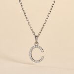 Pendentif Klementine Or Blanc Oxyde De Zirconium - Pendentifs Femme | Histoire d&rsquo;Or