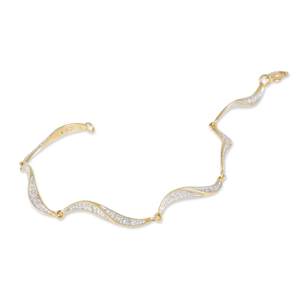 Bracelet Caralia Plaqué Or Jaune Oxyde De Zirconium - Bracelets Femme | Histoire d’Or