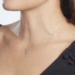 Collier Or Blanc Celene - Colliers Femme | Histoire d&rsquo;Or