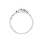 Bague Amarylis Or Blanc Rubis Diamant - Bagues solitaires Femme | Histoire d&rsquo;Or