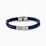 Bracelet Yannik Acier Blanc - Bracelets cordon Homme | Histoire d&rsquo;Or
