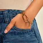 Bracelet Cecilie Acier Jaune - Bijoux sans pierre Femme | Histoire d&rsquo;Or