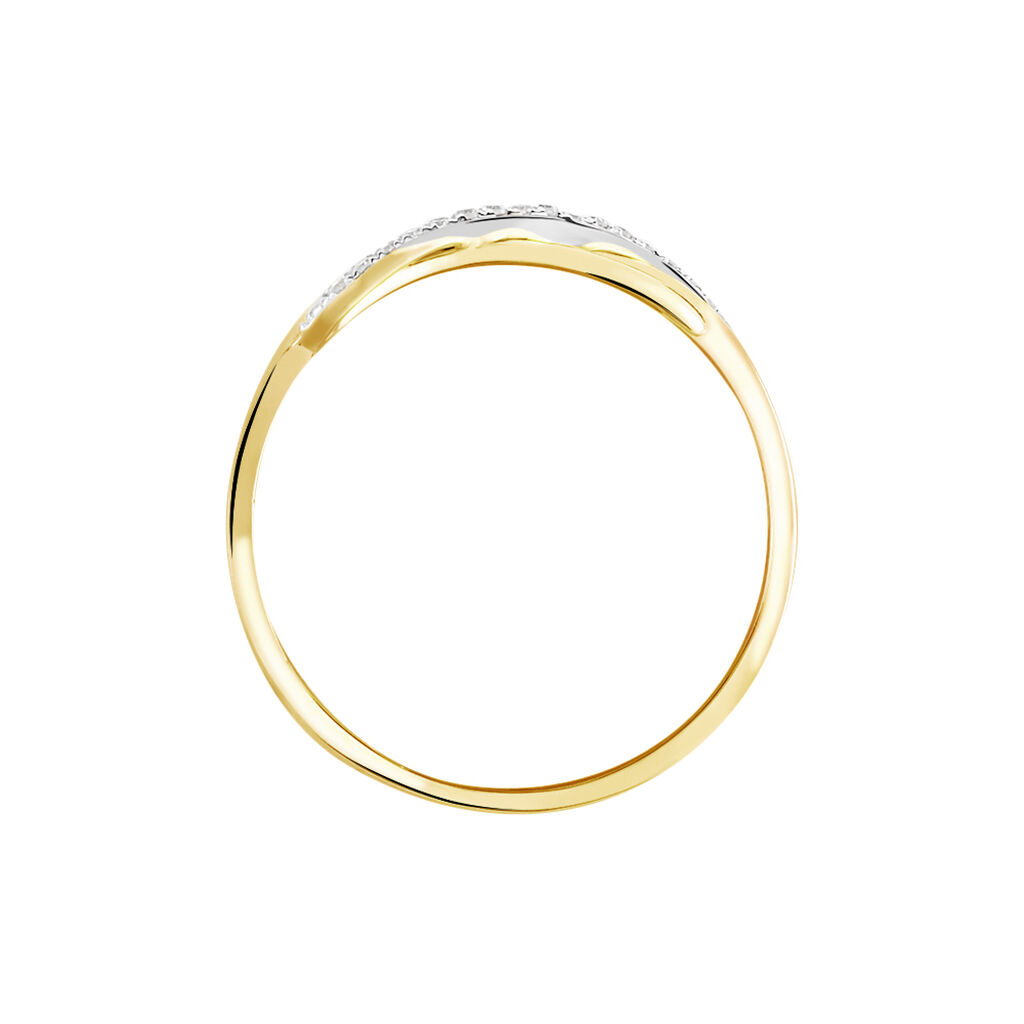 Bague Ester Or Jaune Diamant - Bagues avec pierre Femme | Histoire d’Or