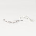 Boucles D'oreilles Grimpantes Cristof Argent Oxyde - Boucles d'oreilles fantaisie Femme | Histoire d&rsquo;Or