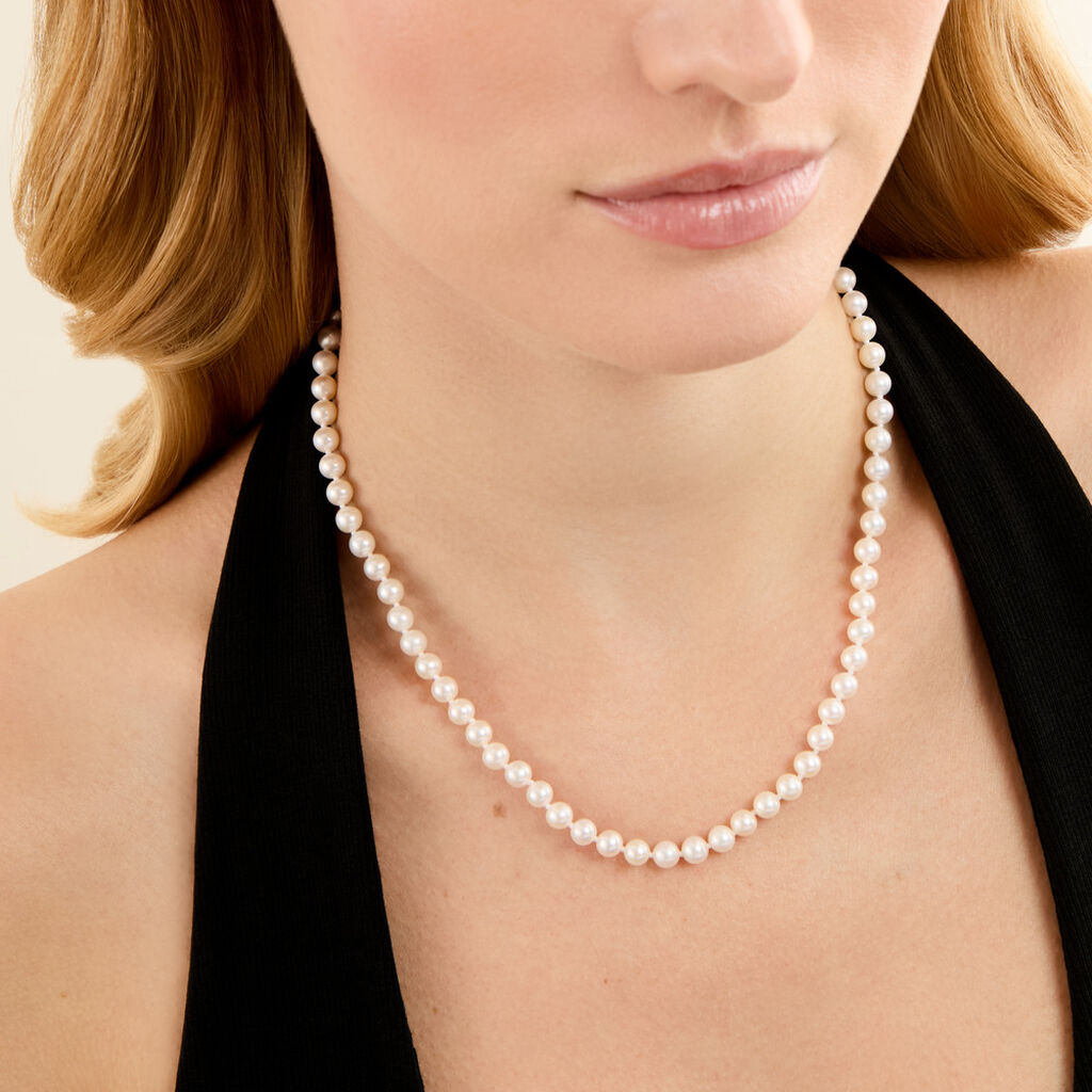 Collier Macy Or Jaune Perle De Culture - Colliers pierre Femme | Histoire d&rsquo;Or
