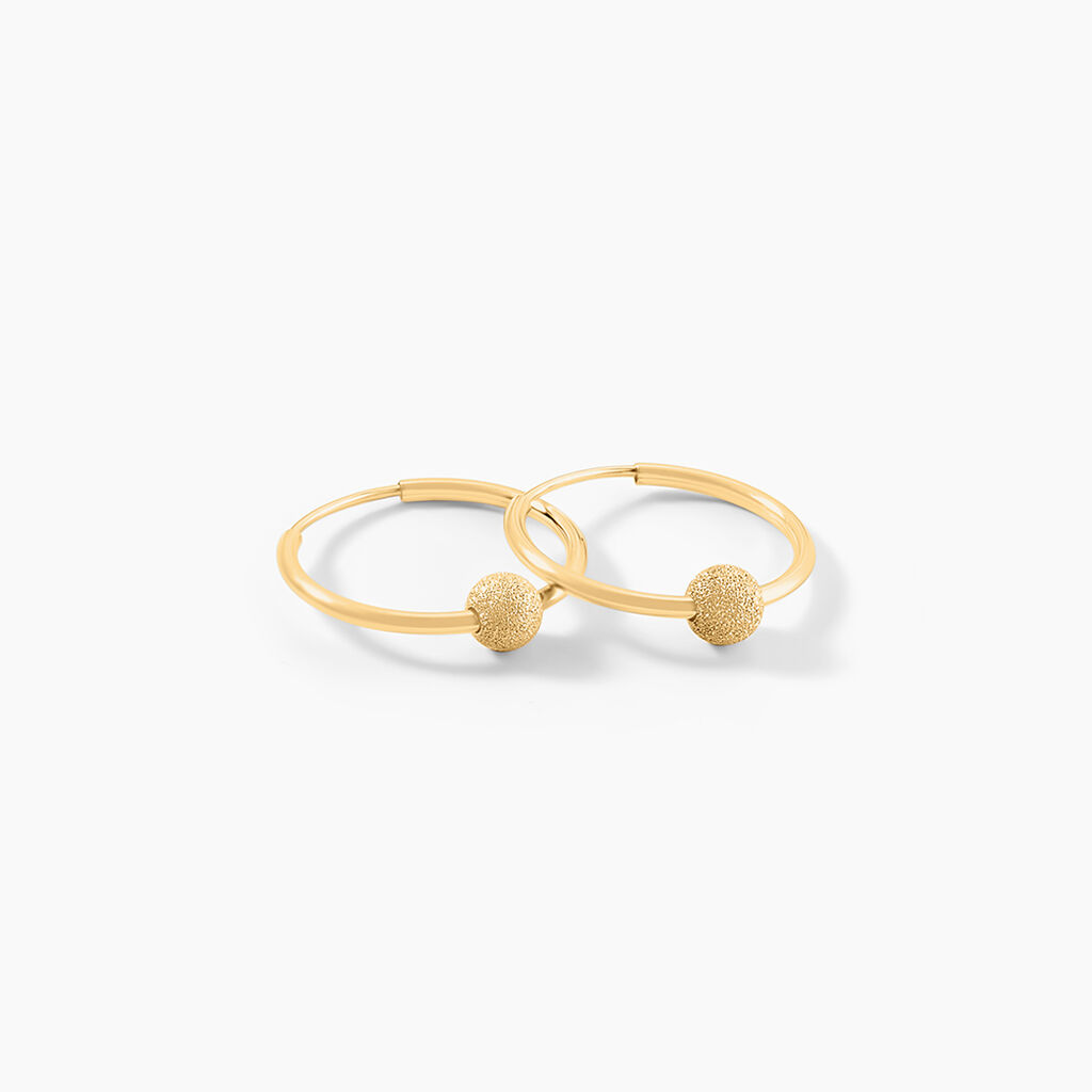Créoles Ariel Or Jaune - Boucles d'oreilles créoles Femme | Histoire d’Or