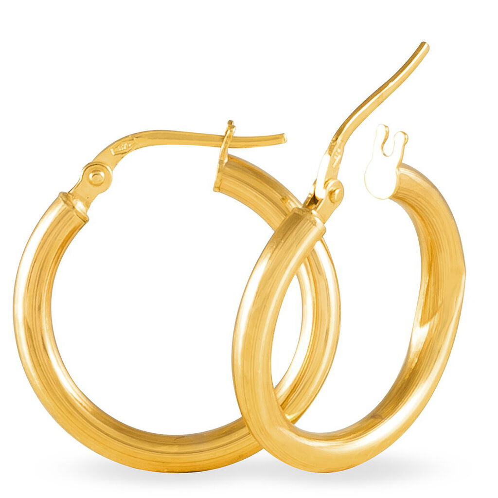 Créoles Verania Or Jaune - Boucles d'oreilles créoles Femme | Histoire d’Or