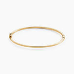 Bracelet Jonc Loise Fil Carre Lisse Or Jaune - Bracelets joncs Femme | Histoire d&rsquo;Or