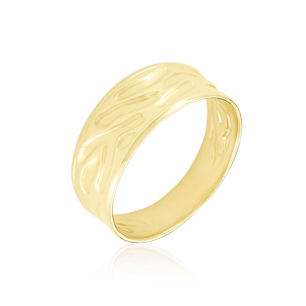 Bague froissée or jaune outlet