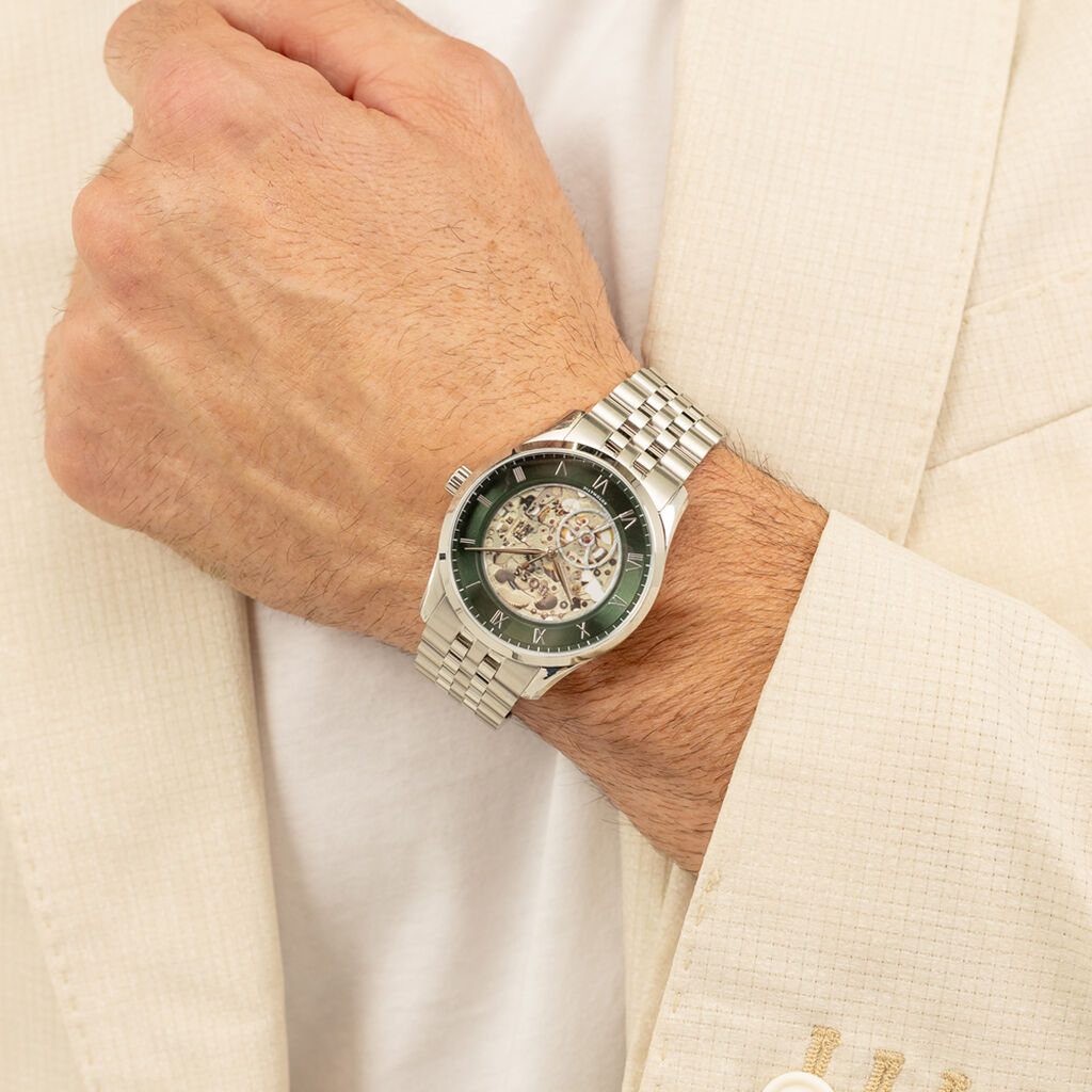 Montre Boss Principle Skeleton Vert - Montres Homme | Histoire d’Or