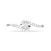 Bague Vrille Accompagnee Or Blanc Diamant - Bagues solitaires Femme | Histoire d’Or