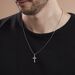 Collier Argent Blanc Nicolaos - Colliers Croix Homme | Histoire d’Or