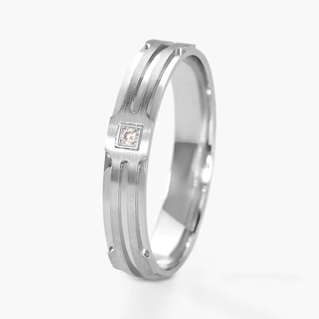 Alliance Kamil Argent Diamant