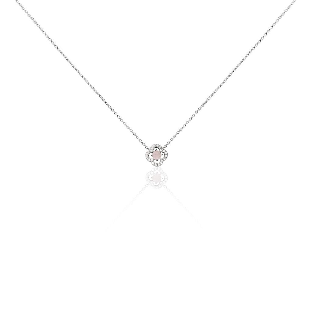 Collier Dally Argent Blanc Quartz Oxyde De Zirconium - Colliers fantaisie Femme | Histoire d&rsquo;Or