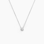 Collier Teani Or Blanc Diamant - Colliers Femme | Histoire d&rsquo;Or