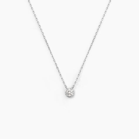Collier Teani Or Blanc Diamant - Colliers Femme | Histoire d&rsquo;Or