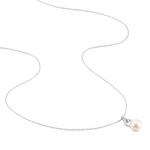 Collier Lilio Argent Blanc Perle De Culture Et Oxyde De Zirconium - Colliers fantaisie Femme | Histoire d&rsquo;Or