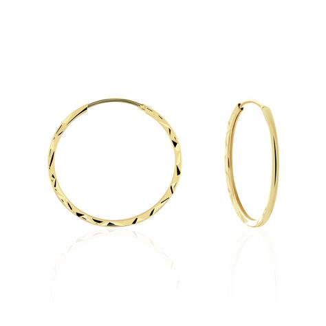 Créoles Valerina Or Jaune - Boucles d'oreilles créoles Femme | Histoire d’Or