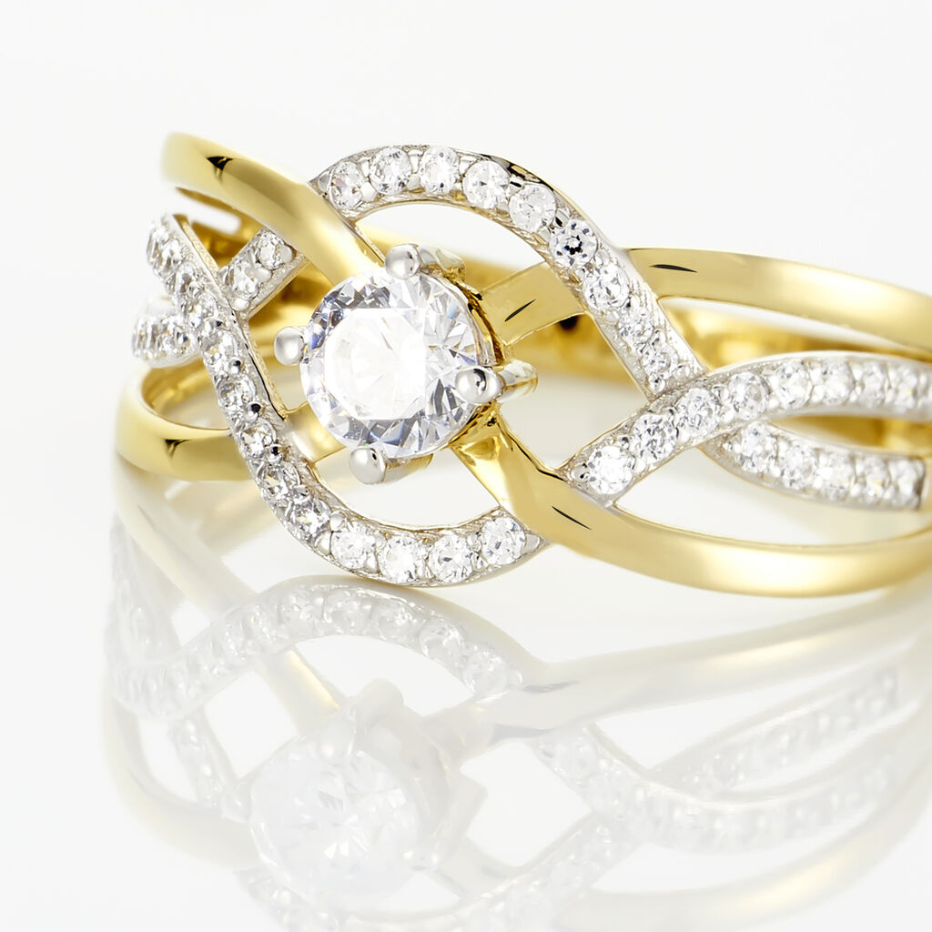 Bague Rozena Or Jaune Oxyde De Zirconium -  Femme | Histoire d’Or