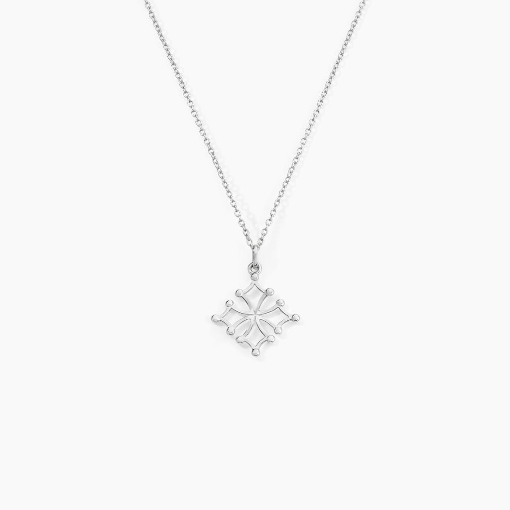 Pendentif Dajo Or Blanc - Pendentifs Bapt&ecirc;me Famille | Histoire d&rsquo;Or