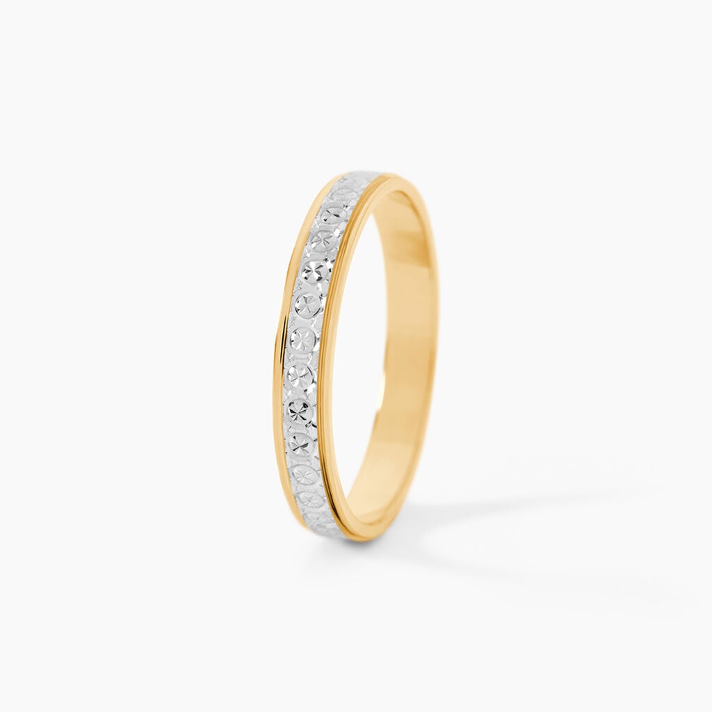 Alliance Venus Or Bicolore - Alliances 18 carats Unisex | Histoire d&rsquo;Or
