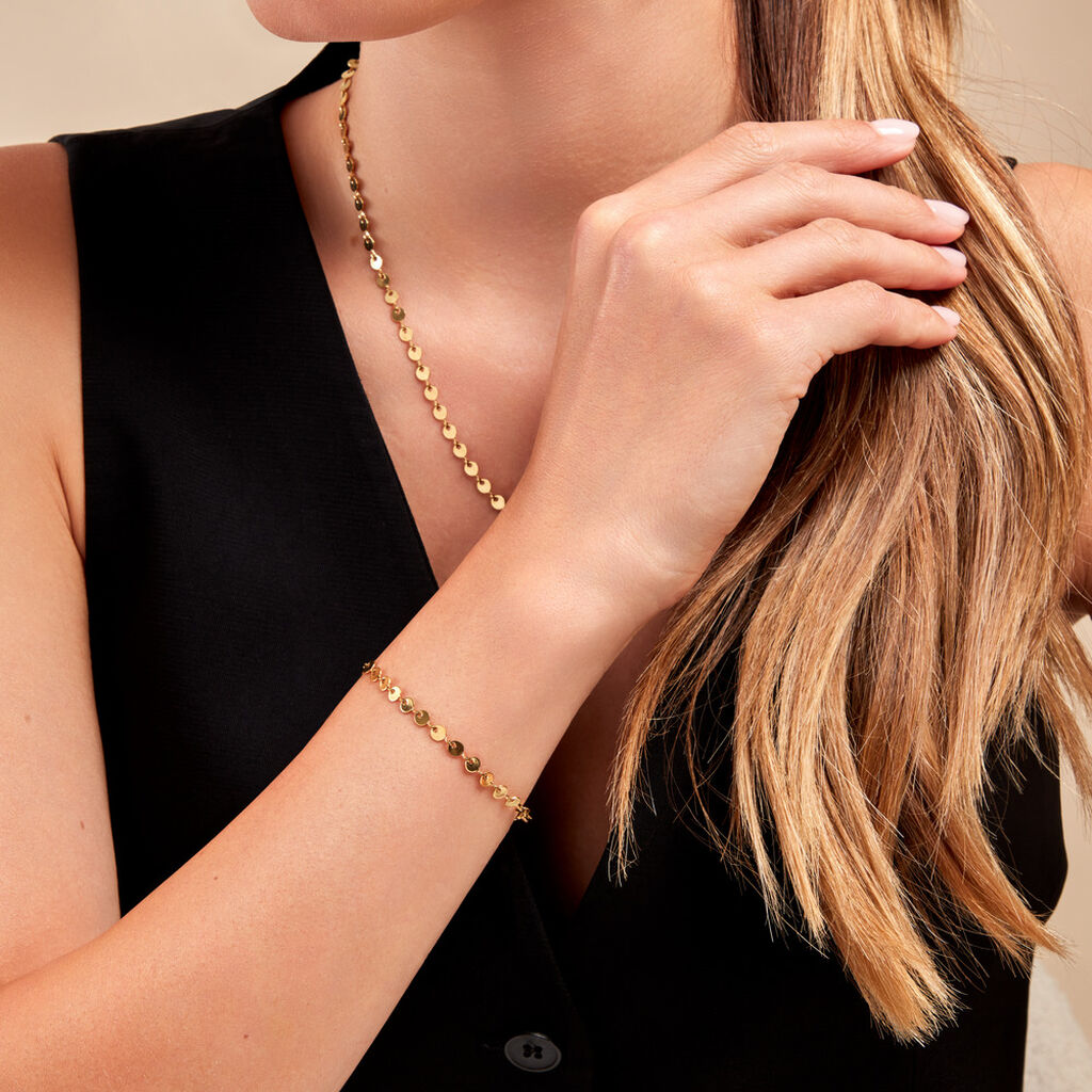Bracelet Eva Acier Jaune - Nos bijoux iconiques Femme | Histoire d’Or