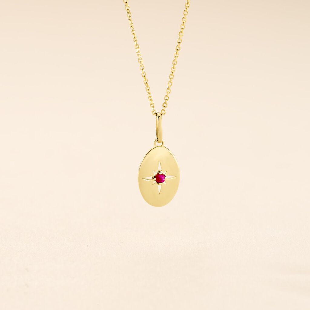 Pendentif Melchior Or Jaune Rubis - Pendentifs Femme | Histoire d&rsquo;Or