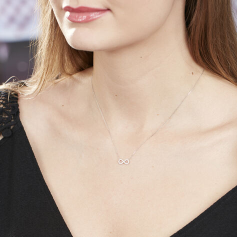 Collier Klothilda Or Blanc Oxyde De Zirconium - Colliers Femme | Histoire d’Or