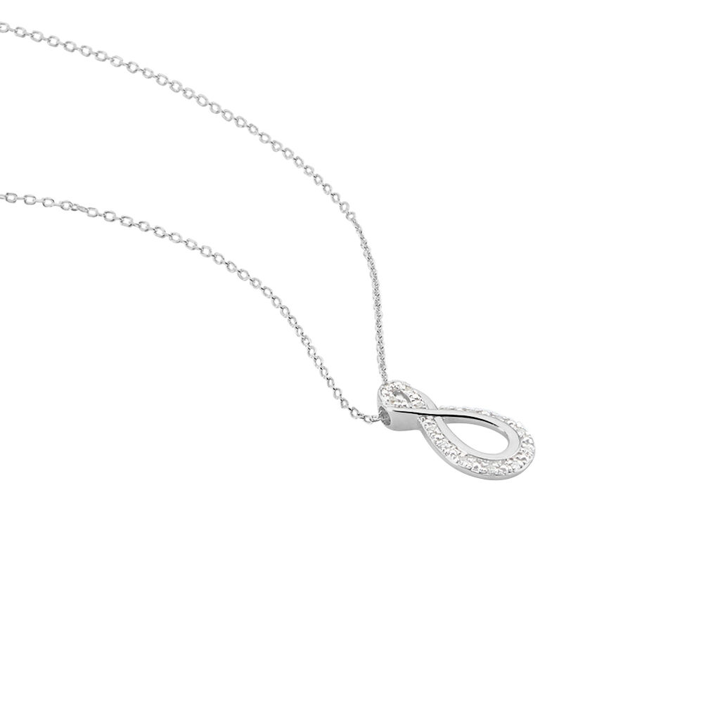 Collier Theanna Or Blanc Diamant - Colliers Femme | Histoire d’Or