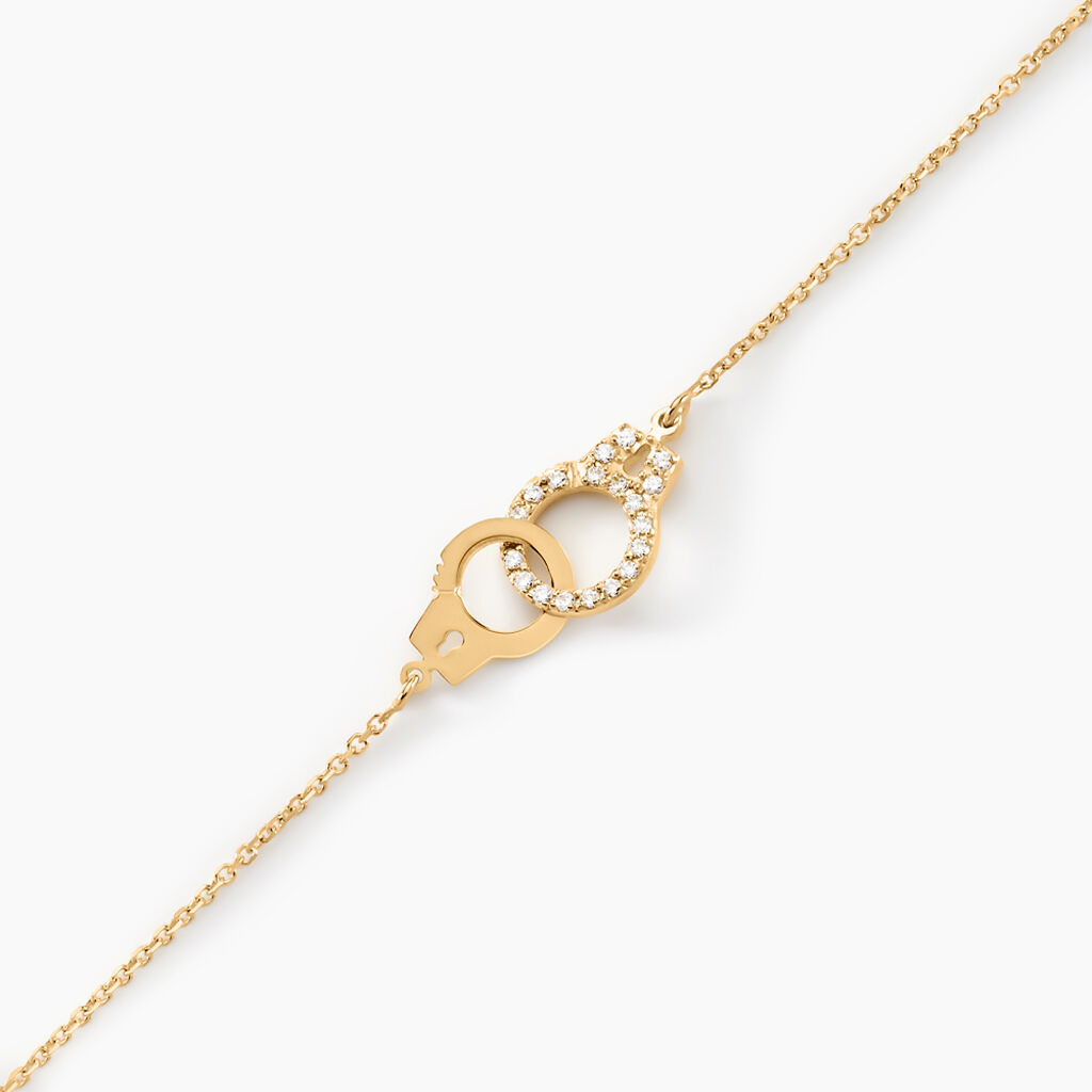 Bracelet Foma Or Jaune Oxyde De Zirconium - Bracelets Femme | Histoire d’Or