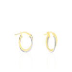 Cr&eacute;oles Tita Or Bicolore - Boucles d'oreilles cr&eacute;oles Femme | Histoire d&rsquo;Or