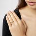 Bague Solitaire Stevie Plaqué Or Jaune Oxyde De Zirconium - Bagues solitaires Femme | Histoire d’Or
