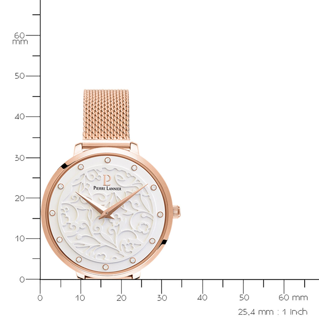 Montre Pierre Lannier Elegance Eolia Blanc - Montres Femme | Histoire d’Or