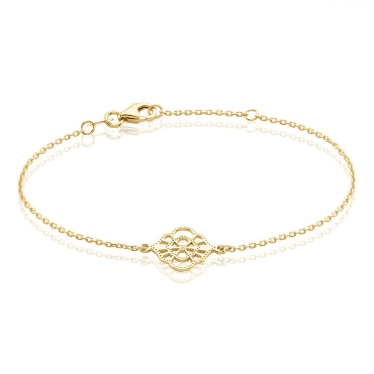 Bracelet Tressé Plaqué Or Jaune – Longueur 20 Cm (Réf. 105) – Occasion