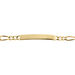 Bracelet Identité Plaqué Or Jaune Bixente - Gourmettes Homme | Histoire d’Or