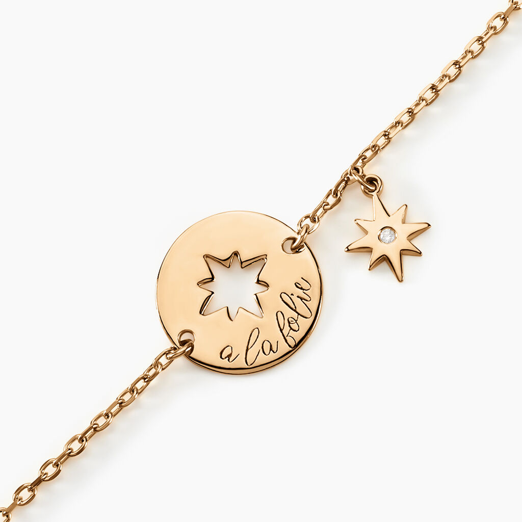 Bracelet Edythe Plaqué Or Jaune Oxyde De Zirconium - Bracelets Femme | Histoire d’Or