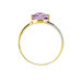 Bague Suzana Or Bicolore Amethyste - Bagues solitaires Femme | Histoire d’Or