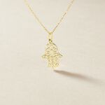 Pendentif Fatmah Or Jaune - Pendentifs Famille | Histoire d&rsquo;Or