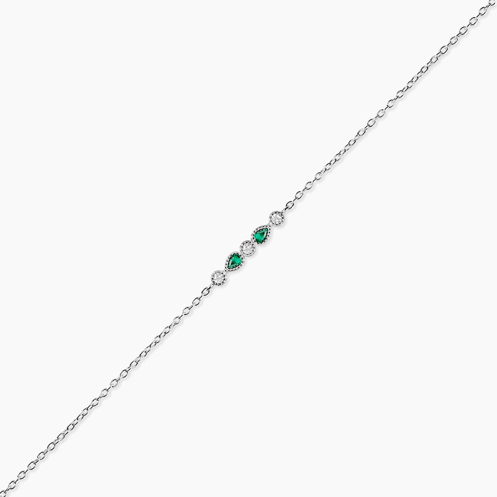 Bracelet Eva Argent Blanc Oxyde De Zirconium - Bracelets Femme | Histoire d&rsquo;Or