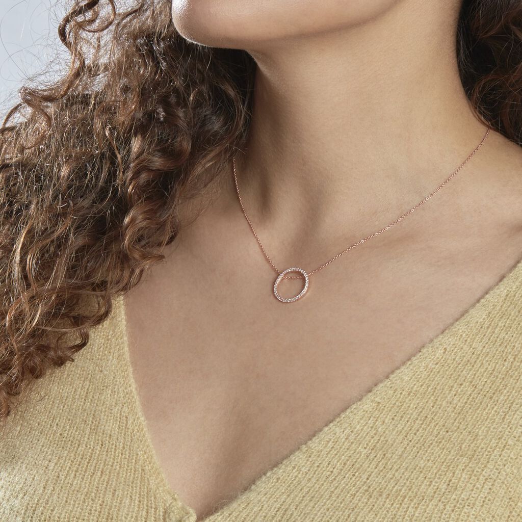 Collier Alysone Argent Rose Oxyde De Zirconium - Colliers fantaisie Femme | Histoire d’Or