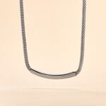 Collier Amadeo Maille Popcorn Acier Blanc - Colliers fantaisie Femme | Histoire d&rsquo;Or