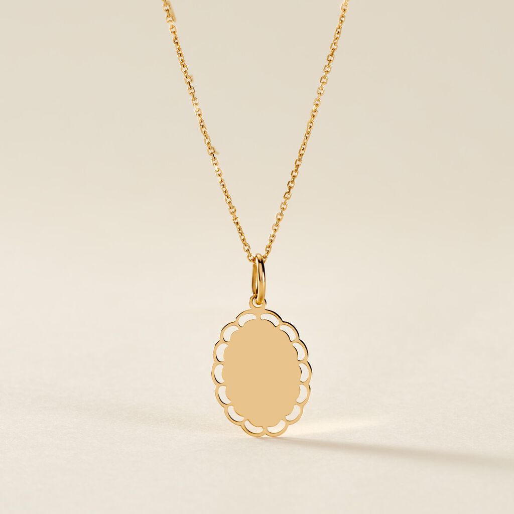 Pendentif Ove Or Jaune - Cadeaux de naissance Femme | Histoire d’Or