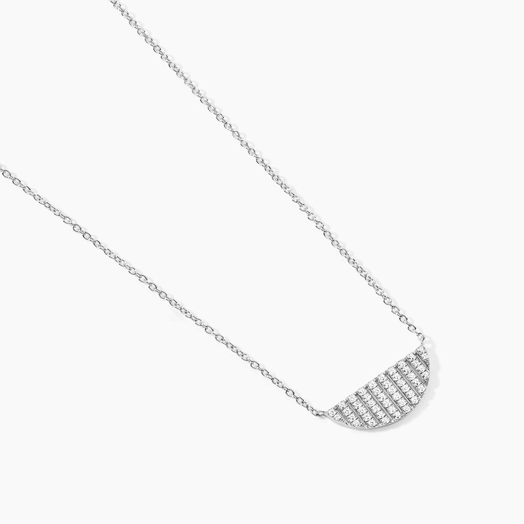 Collier Katia Argent Blanc Oxyde De Zirconium - Colliers fantaisie Femme | Histoire d’Or